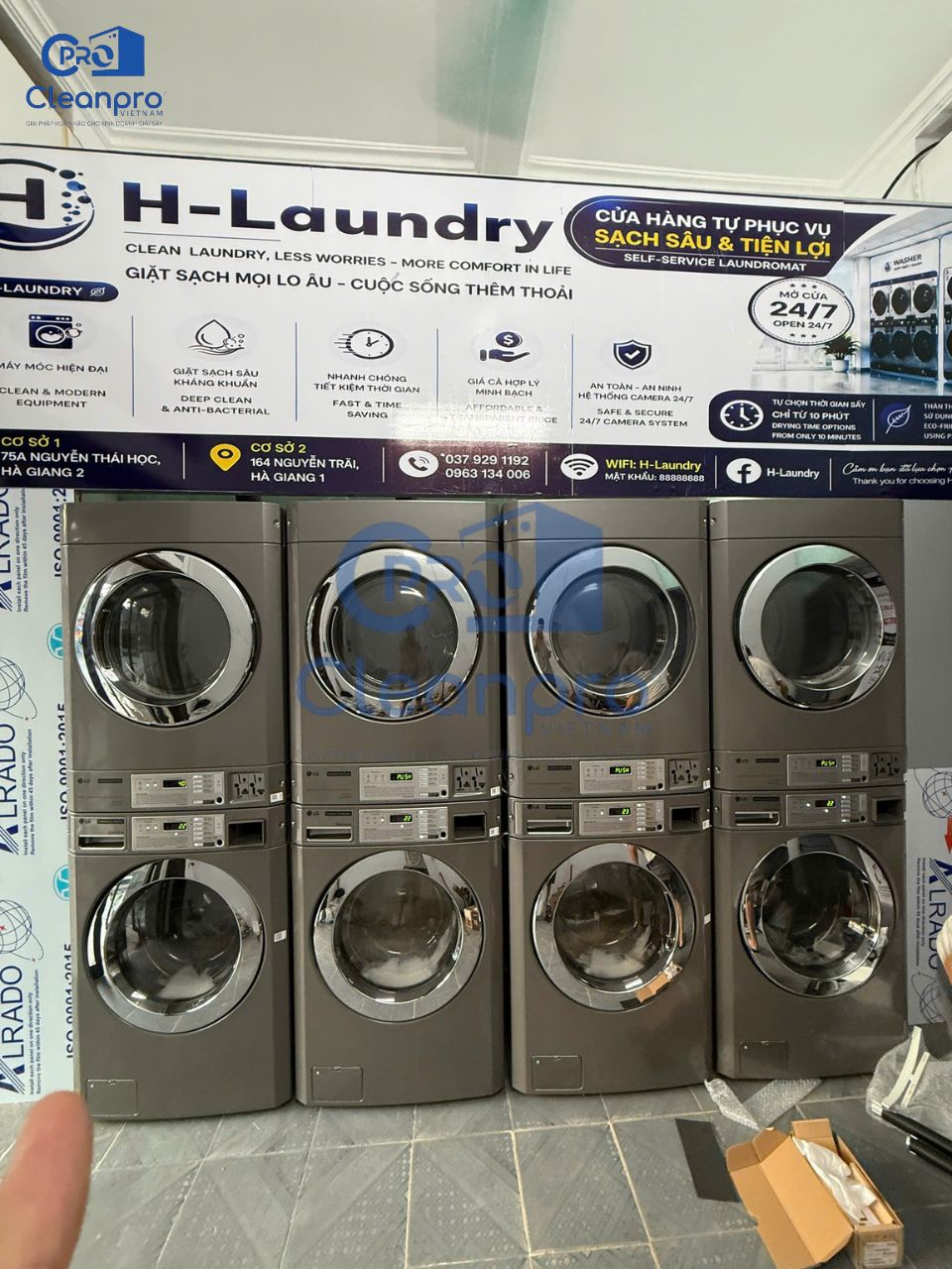 Tiếp tục mở rộng mô hình giặt sấy tự động tại Hà Giang cùng Cleanpro